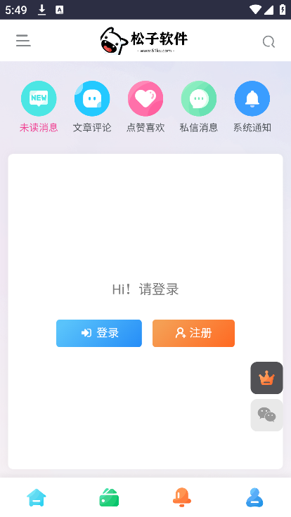 松子 安卓版 功能界面