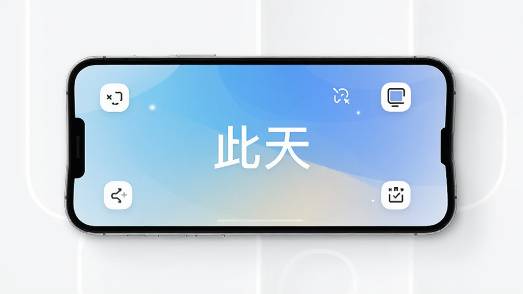 此天应用主界面展示,现代简约风格,手机屏幕中心显示“此天”二字,背景为渐变色,周围有简洁的功能图标,画面干净明亮,高清渲染,无多余元素