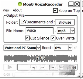 Moo0 录音专家1.23 电脑录音工具