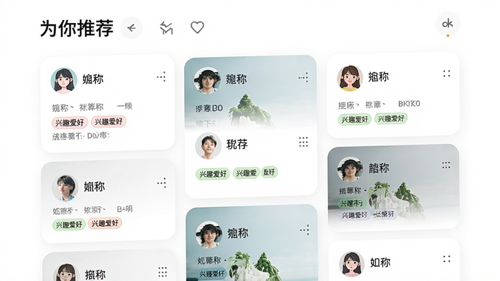 ͼƬչʾ�Ƽ�ҳ�棬����û���Ƭ���ٲ������У�ÿ�ſ�Ƭ����ͷ���ǳơ���Ȥ���ñ�ǩ��������£�ϸ�ڰ�����Ϊ���Ƽ������⣬���岼�����룬���ʸ��塣