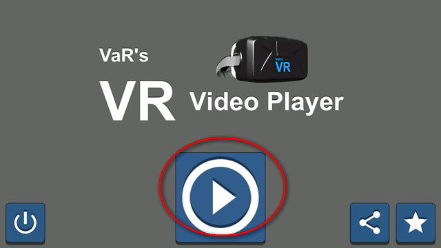 VR 媒体播放器 安卓版 操作界面 截图