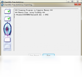 ClamWin Free Antivirus ɨ�蹦�ܽ��� Ԥ��ͼ
