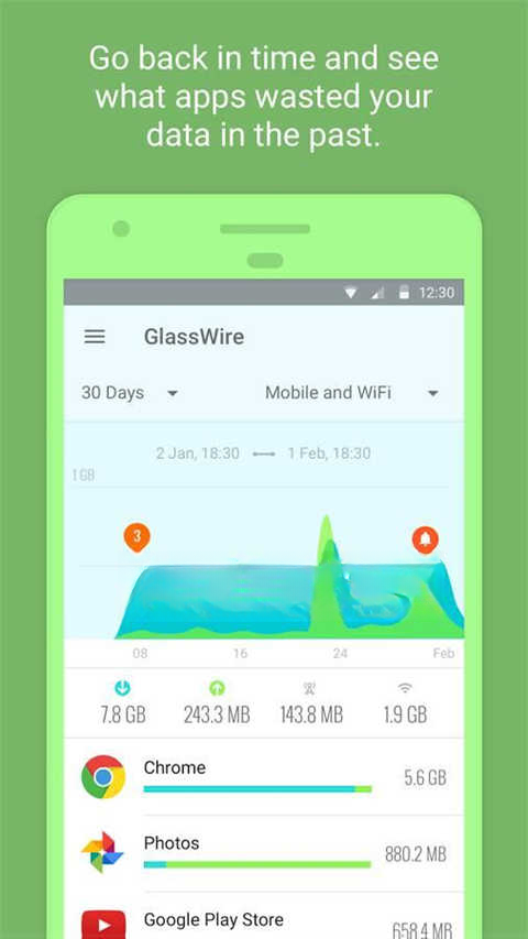 GlassWire玻璃网监控3.3.667 网络流量监控