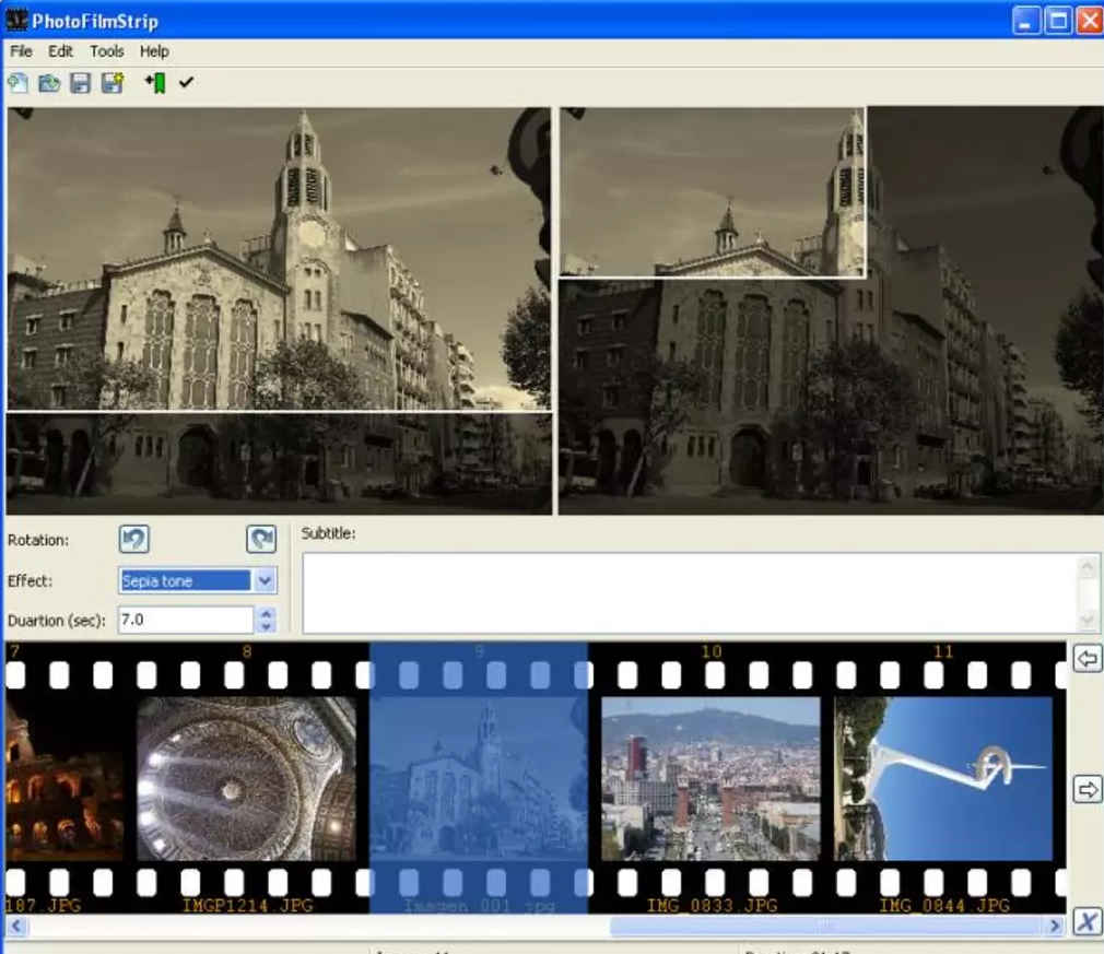 PhotoFilmStrip 安卓版 视频制作 软件界面