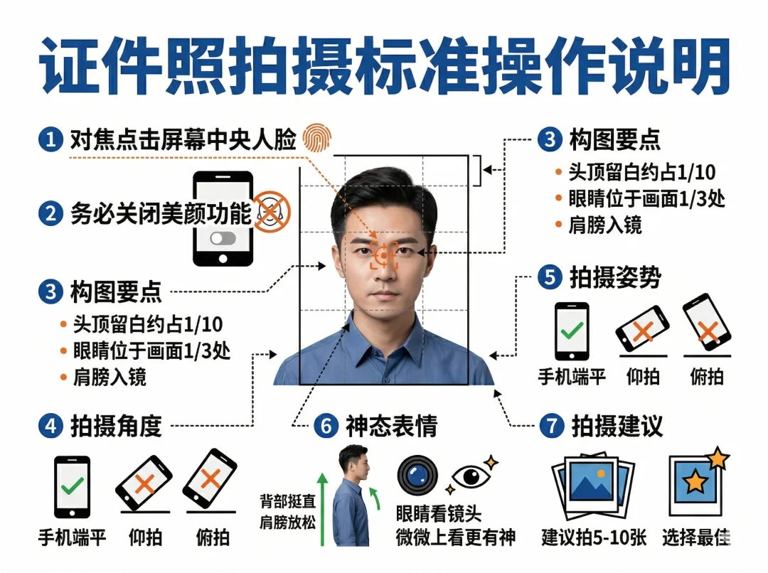 精英证件照 拍摄经验 实用小技巧