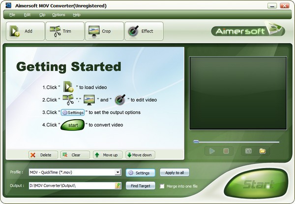 aimersoft mov converter ��׿�� ʹ�ý̳�