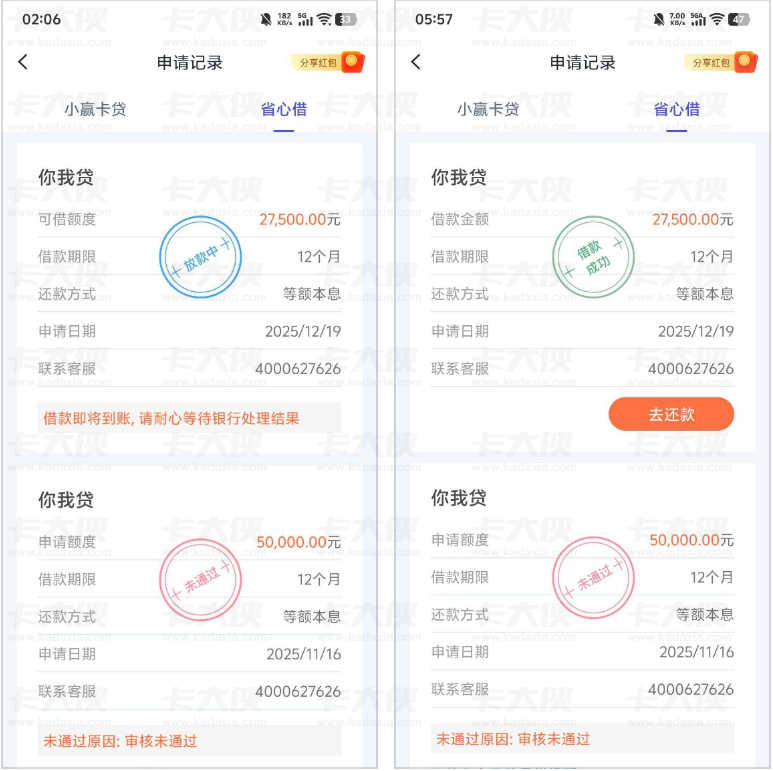 小赢卡贷精英贷下款成功经验分享与注意事项