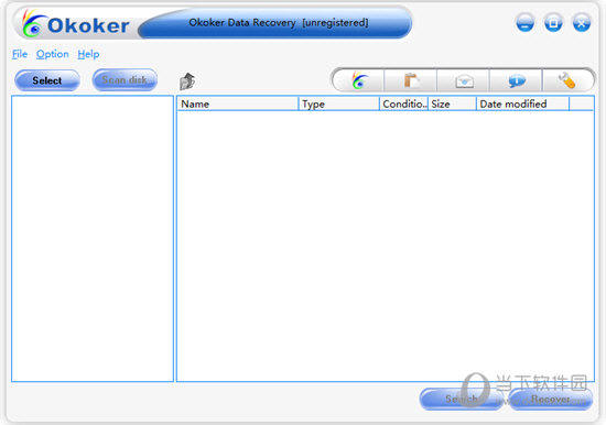 Okoker Removable Data Recovery 安卓版 数据恢复操作界面截图