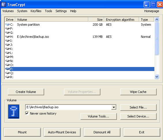 TrueCrypt7.1a 磁盘加密工具