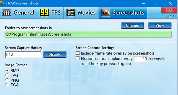 Fraps3.5.99 游戏录制与帧率显示工具