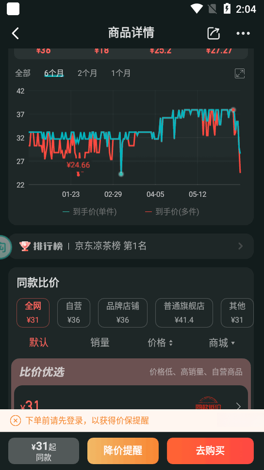 购物党自动比价工具v6.8 全网比价助手