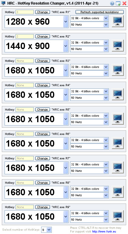 Hotkey resolution changer1.0.0 �ֱ����л�����