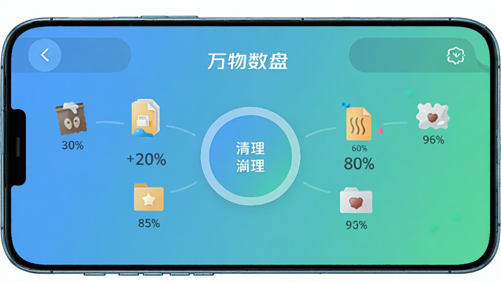 一部手机横屏显示