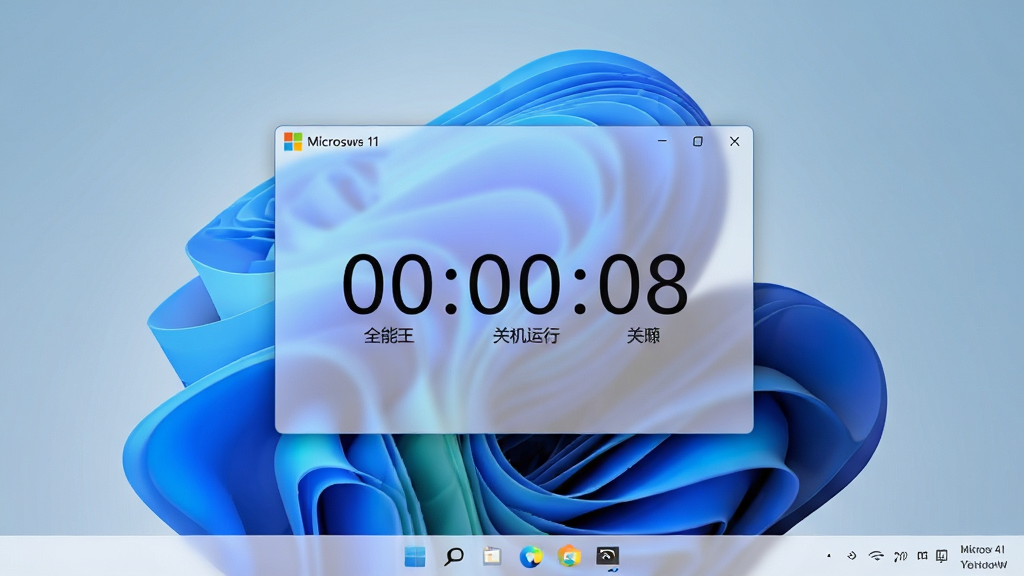 һ��չʾȫ������ʱ�ػ�������Windows 11�����ϵ�Ч��ͼ������Ϊ΢��Ĭ�ϵĳ����ֽ�������������������룬��ʾ����ʱ���֣�������͸��ĥɰ���������������ɼ������廭��ɾ�������