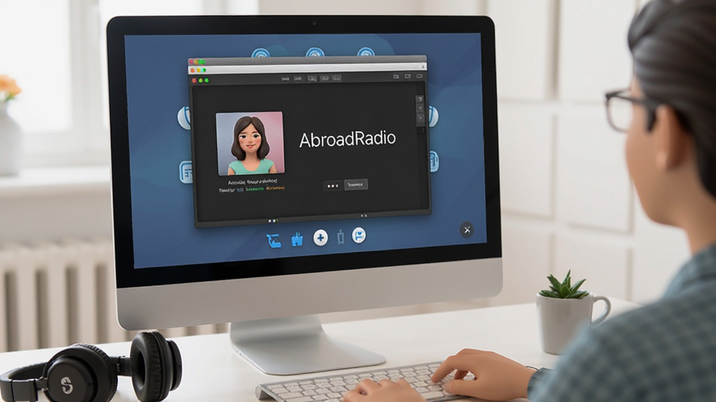 һ��չʾ�û����ڵ���ǰʹ�������̨AbroadRadio�����㲥�ĳ�������Ļ��ʾ�������棬��Χ�ж����Ϳ��ȱ��������Χ���ɣ���ͼ�ɾ����޶���Ԫ��