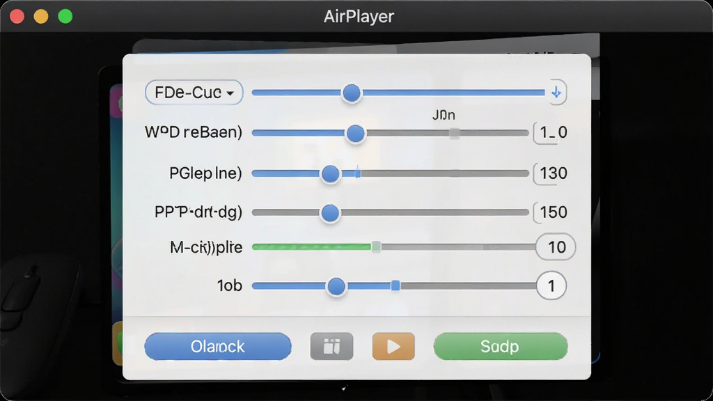ƻ��¼����ʦ��AirPlayer��¼�����ý��棬չʾ�ֱ��ʡ����ʡ�֡�ʵȲ���ѡ��û������ɵ����������η�����������ť���������ʸ��塣