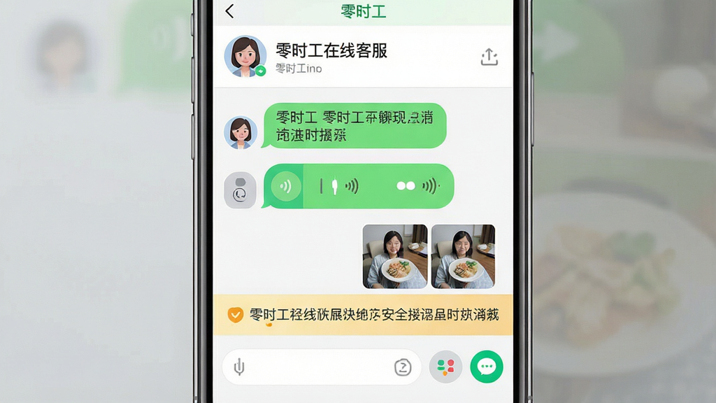һ����ʱ��APP��ʱ���칦�ܵĽ����ͼ������Ϊ�ֻ�������ʾ�����촰�ڶ�����ʾ�Է�ͷ���롰��ʱ�����߿ͷ������ƣ��·����������ݡ���������ͼƬ����ͼ���ײ�Ϊ������빦�ܰ�ť������������ʵ�罻�����������ˬ�Ѻã�ϸ��ͻ����ȫ��ʾ��������ʸ��壬�ɾ��޶���Ԫ�أ���Ļ�а�������ʱ��������