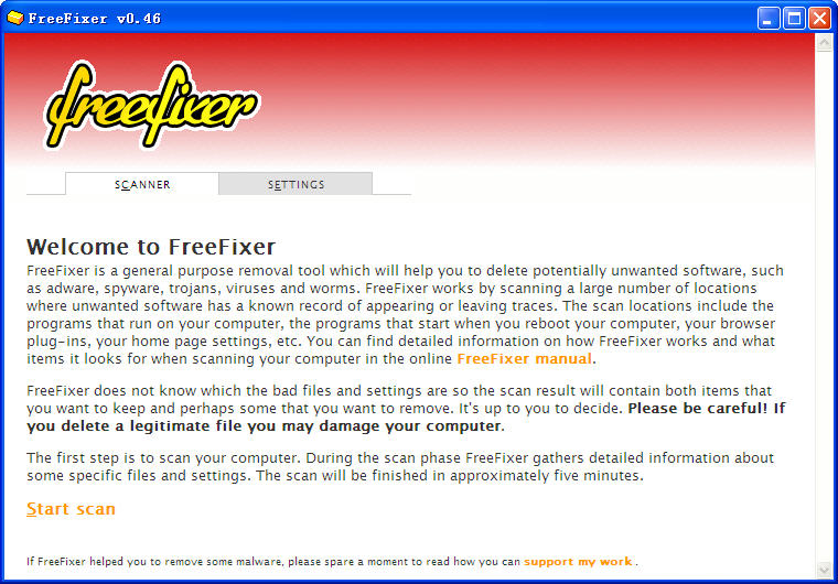 FreeFixer1.0 系统清理工具