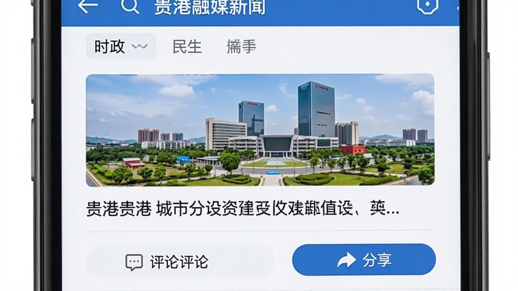 �����ý������Ѷҳ����д���ֻ���Ļ��չʾһƪ���ڹ�۳��н���ı�������������ͼƬ�ͱ��⣬ҳ���С�ʱ�������������ȷ����ǩ���·������ۺͷ�����ť��������רҵ������UI�����ִ���������ͼ�����廭�ʣ��������ݿɱ�ʶ���ɾ��޶���Ԫ��