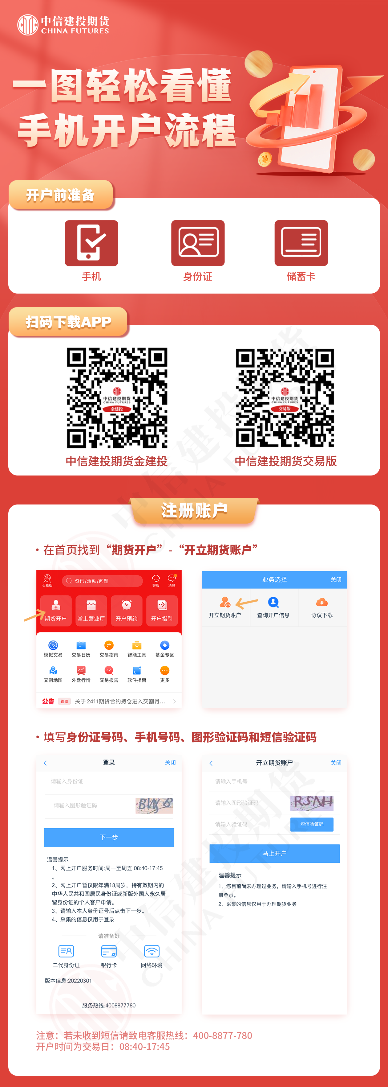 中信建投期货手机版开户流程及银期签约注意事项