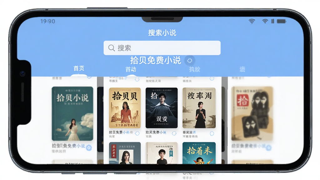 图片中央展示一部智能手机,屏幕中显示