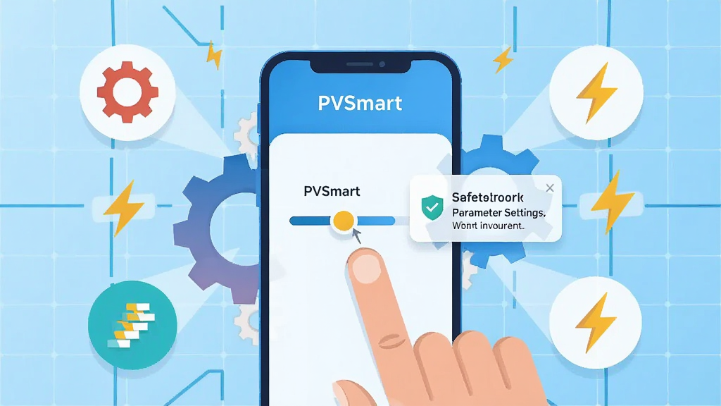 ��������Ϊһֻ��ָ��������ֻ���Ļ�ϵġ�PVSmart���������û��飬�ֻ���Χ�����ų���������ͼ�ꡣ����Ϊ����ǳ��ɫ�Ƽ������񡣲��ֲ����ֻ����У���������������ͼ��ķ���״��ͼ�����Ϊ��ƽ��UI�廭��ɫ�����졣ϸ��ǿ������״̬�밲ȫ��ʾ����������չʾ�����ʸ��壬�ɾ��޶���Ԫ�ء�