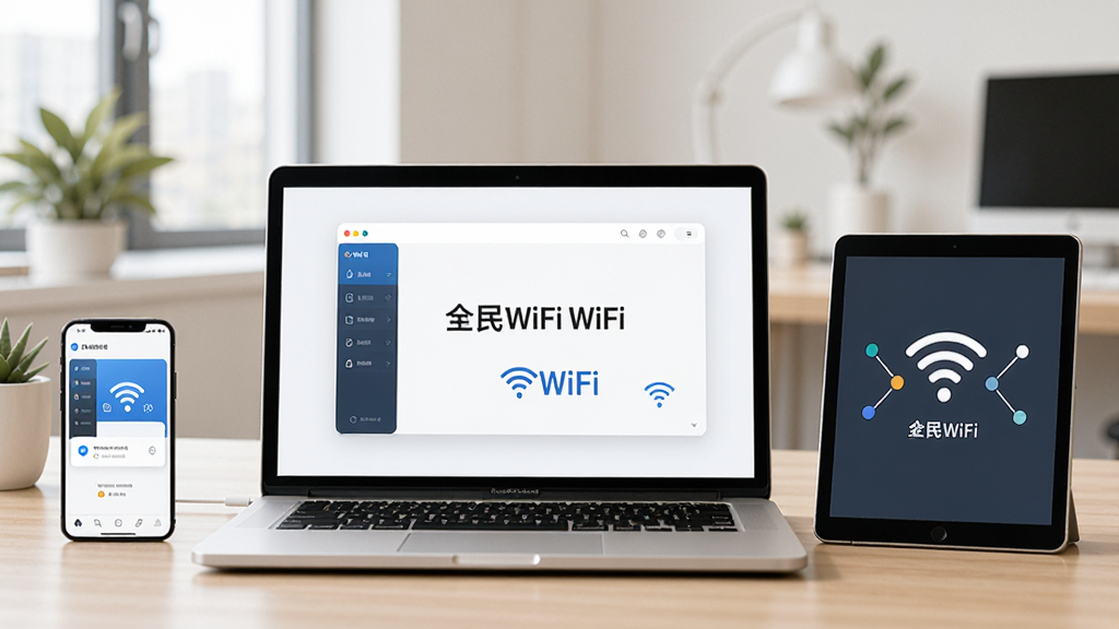 һ��չʾ�ִ��칫�����У��ʼǱ�������Ļ��������ȫ��WiFi�������棬�Ա����ֻ���ƽ��ɹ�����WiFi����ܰ��������������������ͻ�����������õ��ص㣬�ɾ��޶���Ԫ��