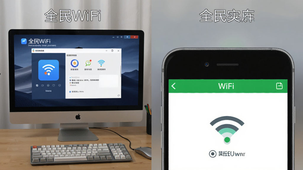 һ�ŶԱ�ͼ������ǵ���������ȫ��WiFi�������ұ����ֻ�����WiFi�ɹ����״̬��������ɾ���ͻ������ʵ���Ժ����ӳɹ���Ч��