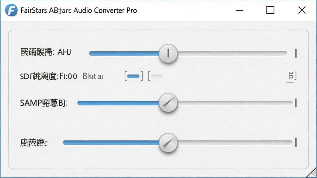 FairStars Audio Converter Pro������������д����ʾ�����ʡ������ʵȲ������飬����Ϊ��ɫ�������ؼ��������룬���ɾ��ִ���ϸ�ڷḻ�����ʸ��塣