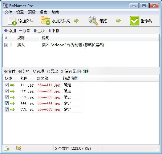 ReNamer批量重命名工具{package_version_name} 批量更名利器