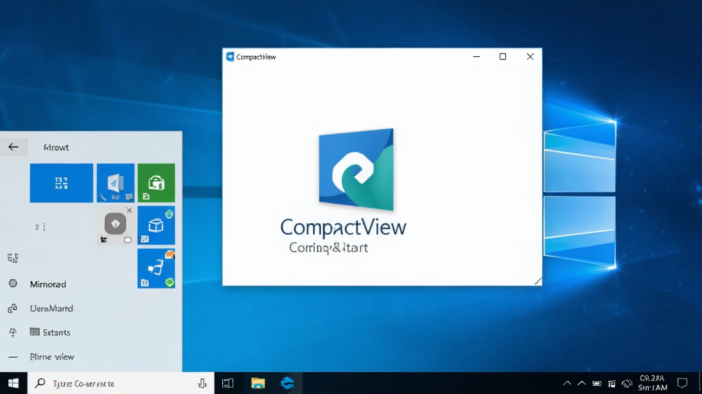 һ��չʾ CompactView ������ Windows �����Ͽ���������ͼƬ������Ϊ����ͼ����������棬����Ϊ����չʾ���Ű��࣬���Ϊ�ִ��Ƽ����ϸ�ڰ��� Windows ��ʼ�˵����������ڣ����ʸ��壬�ɾ����޶���Ԫ��