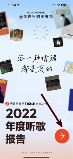 网易云音乐听歌报告2017查询软件 年度歌单入口页面截图