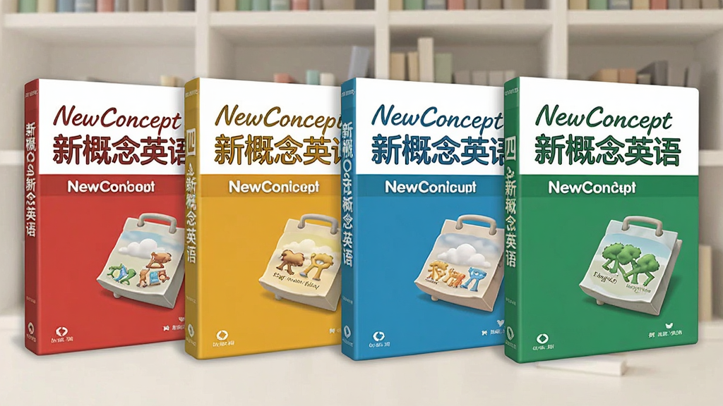 一张展示新概念英语软件课程目录的图片,画面中显示