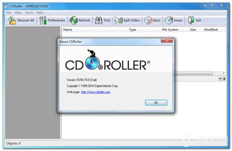 CDRoller 光盘数据恢复 操作界面