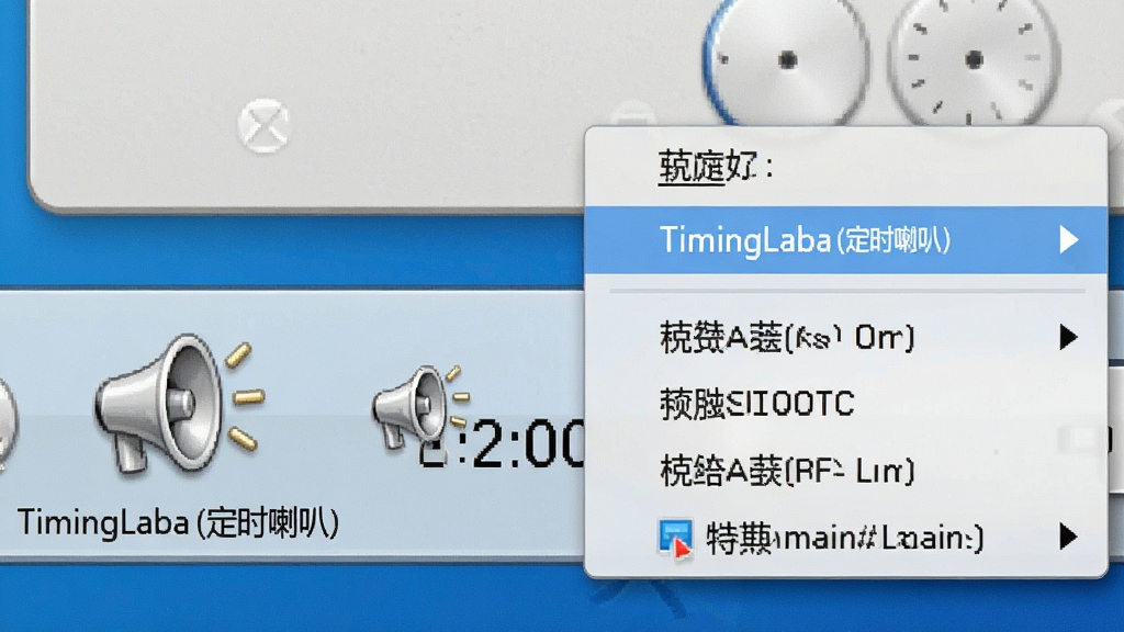 一个电脑桌面右下角系统托盘区域特写,画面中有