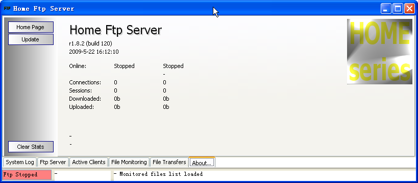 Home FTP Server1.4.5 轻量FTP服务搭建工具