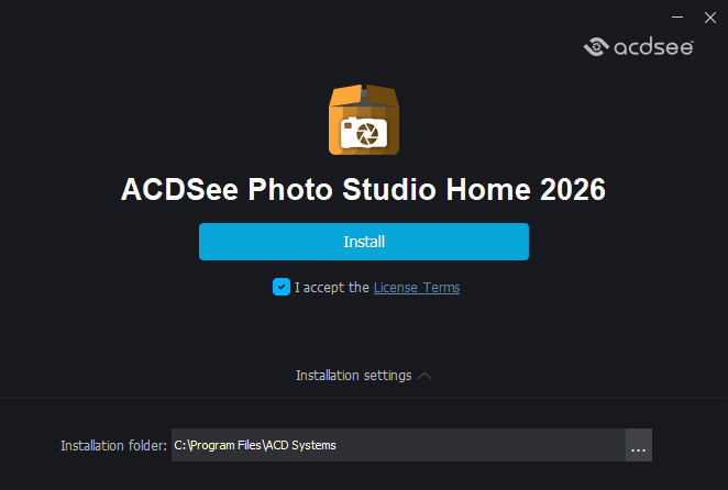 acdsee2026家庭版简体中文版下载安装全流程截图与界面展示