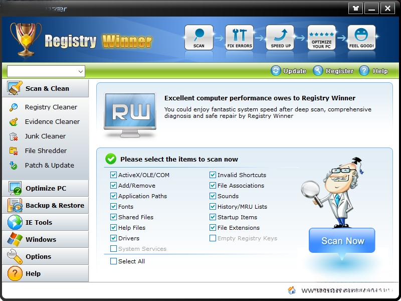 Registry Winner注册表清理优化工具{package_version_name} 注册表清理