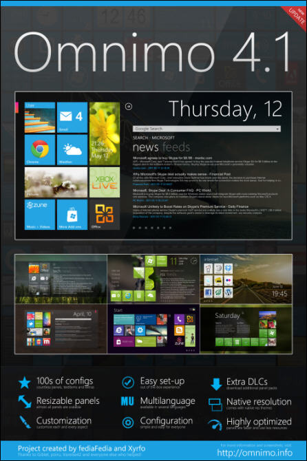 Omnimo for Rainmeter{package_version_name} 桌面美化工具