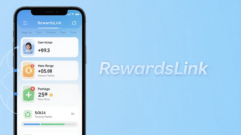 RewardsLink����������ʾ��ͼ���ֻ�������ʾ�����б��ͻ��ֽ�����������Ϊǳ��ɫ���䣬����������RewardsLink����������Ƭ��Բ�Ǿ��γ��֣���ע��ͬ������ֵ�����������ִ������ʸ��壬�ɾ��޶���Ԫ��
