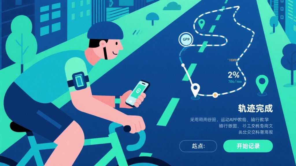 骑行帮安卓版轨迹记录界面截图