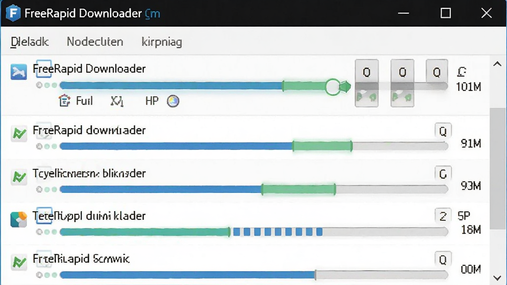 ������ FreeRapid Downloader ��������ľֲ���д������չʾ���ض����б����б��а������������Ŀ�ͽ�����������Ϊ�����б����У��Ű����룬���Ϊдʵ��������ͼ���ϸ���Ͻ��������ֲ�ͬ�����״̬������Ϊ����1080P������ɾ��޶���Ԫ��