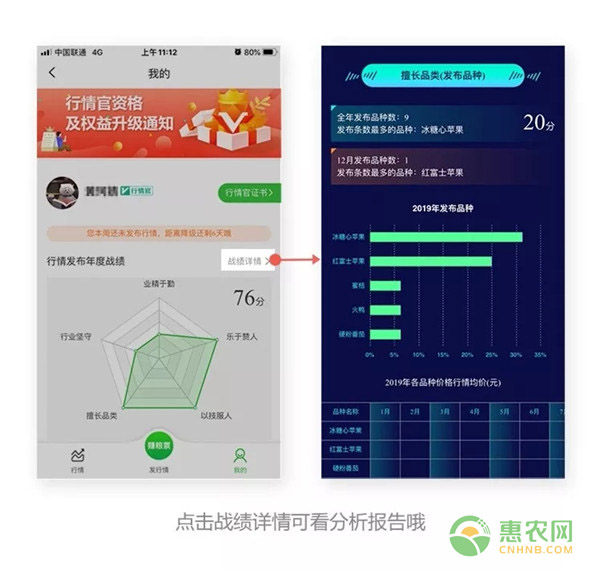 江粮通 安卓版 行情数据页面 手机截图