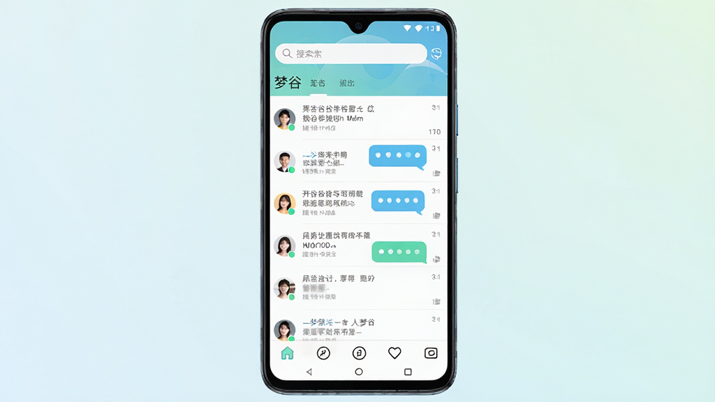 一张手机屏幕正面展示图,画面主体是一部安卓手机,屏幕中央显示