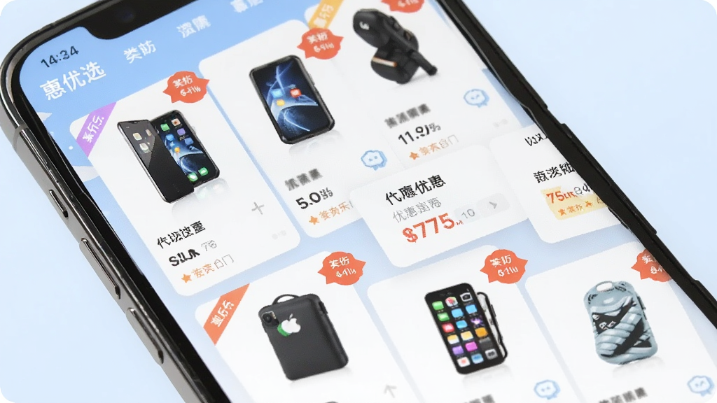 一部智能手机屏幕中显示