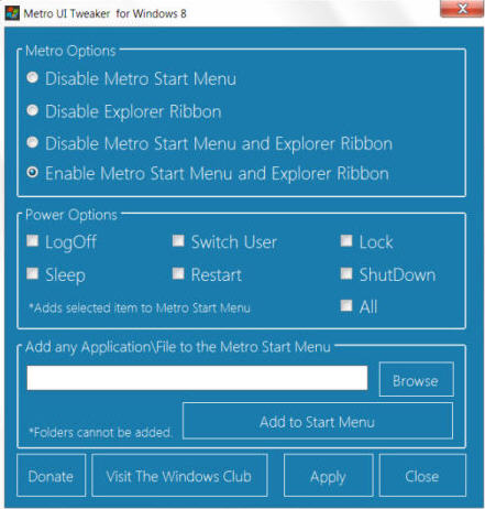 Metro UI Tweaker Tool{package_version_name} 界面定制优化