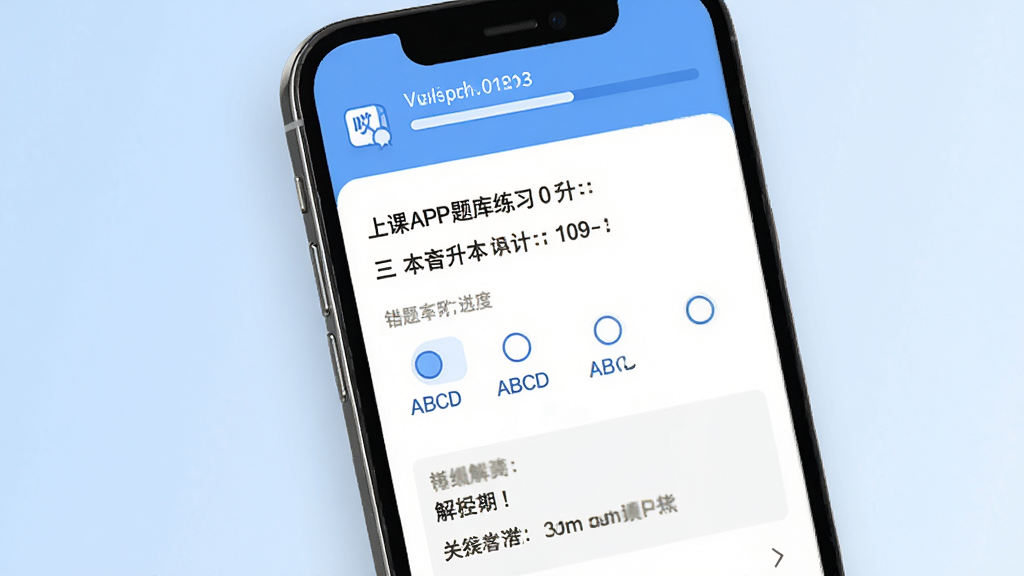 ���Ͽ�APP�����ϰ����չʾ���ֻ���Ļ��ʾһ��ר����Ӣ��ѡ���⣬�·���ABCD�ĸ�ѡ�����ϸ��������Ļ�Ϸ���ʾ���Ȿͼ��ͽ�����������Ϊ����ɫ���䣬�����������񣬲������������ʸ��壬�ɾ��޶���Ԫ��