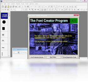 fcp4字体编辑软件 操作界面展示