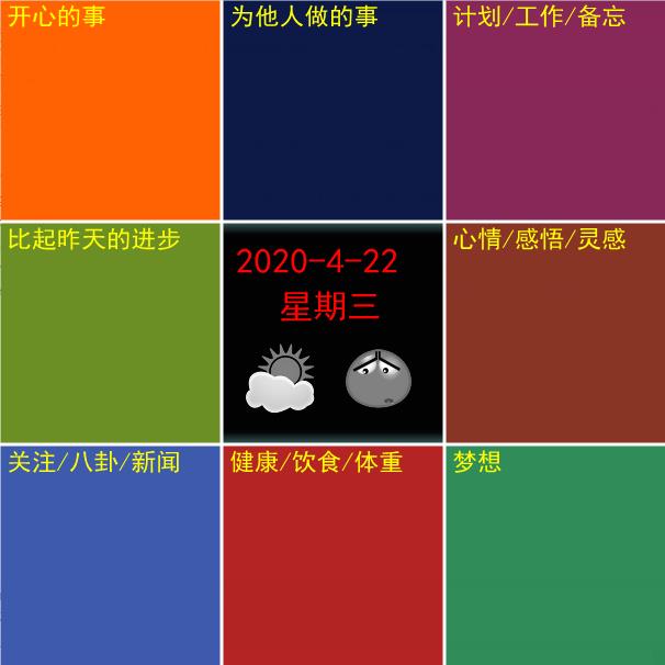 九宫格日记桌面版 安卓版 使用界面
