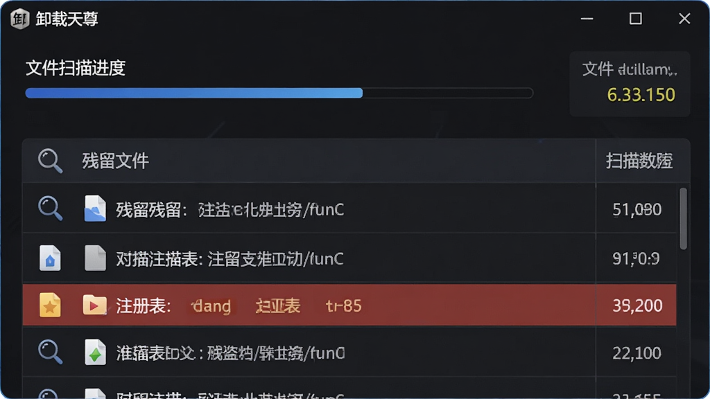 深度扫描残留功能展示,主体为\